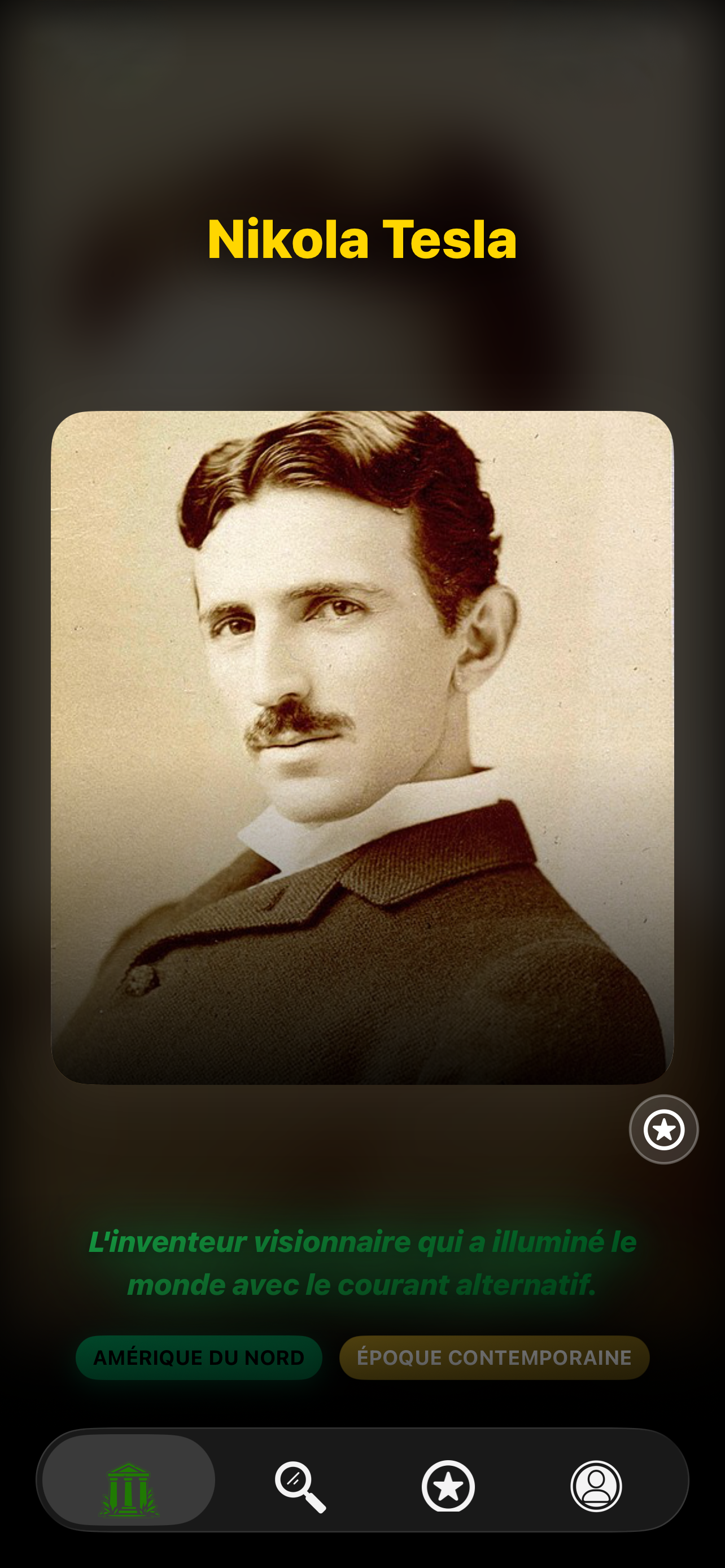 Découverte de personnages historiques dans Epock - Navigation et exploration